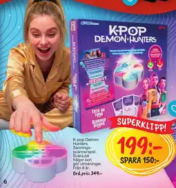 Leklust K-pop Demon Hunters Sannings-scannerspel erbjuda