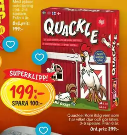 Leklust Quackle erbjuda