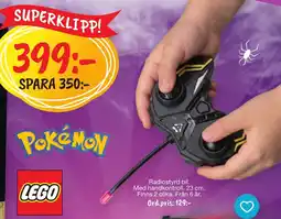 Leklust Lego pokemon radiostyrd bil erbjuda