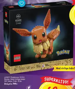 Leklust LEGO Pokémon Eevee erbjuda
