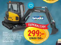 Leklust Bruder kompaktlastare volvo ecr40 erbjuda