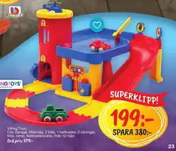 Leklust Viking Toys City Garage erbjuda