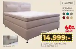 XXXLutz Cassando kompletta kontinental-säng erbjuda