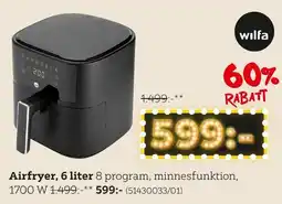 XXXLutz Wilfa airfryer erbjuda