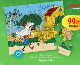Leklust Pippi. Pussel. erbjuda