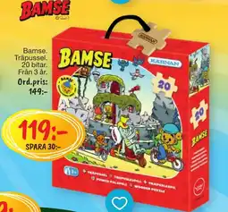Leklust Bamse träpussel erbjuda