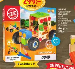 Leklust Heros constructor quad erbjuda