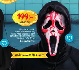 Leklust Ghost Face Bleeding Mask erbjuda