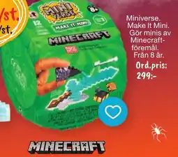 Leklust Minecraft Miniverse erbjuda