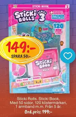 Leklust Sticki Rolls Sticki Book erbjuda