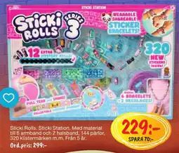 Leklust Sticki Rolls Sticki Station erbjuda