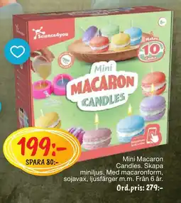 Leklust Science4you Mini Macaron Candles erbjuda