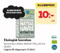 Hemköp Garant havrebas erbjuda