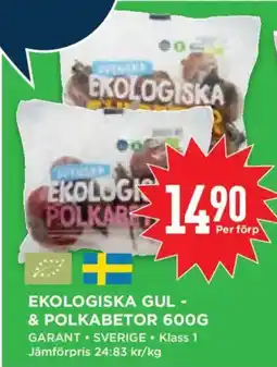 Willys Garant ekologiska gul- & polkabetor erbjuda