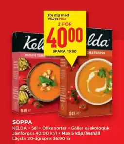 Willys Kelda soppa erbjuda
