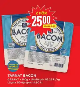 Willys Garant tärnat bacon erbjuda