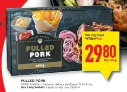 Willys Prime Patrol pulled pork erbjuda
