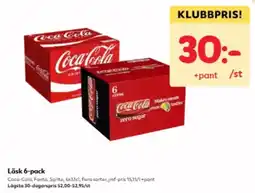 Hemköp Coca-Cola Läsk 6-pack erbjuda