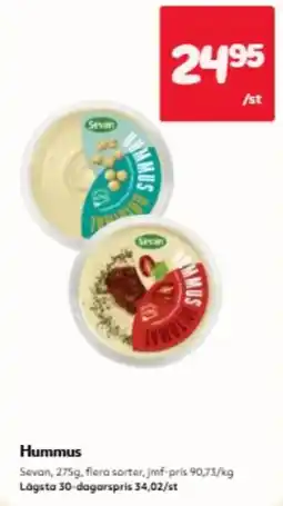 Hemköp Sevan Hummus erbjuda