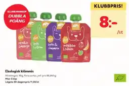 Hemköp Ekologisk klämmis erbjuda