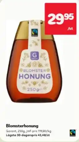 Hemköp Garant blomsterhonung erbjuda