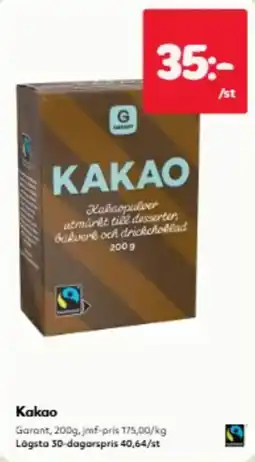 Hemköp Garant Kakao erbjuda
