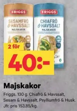 City Gross Friggs Majskakor erbjuda