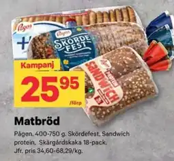 City Gross Pågen matbröd erbjuda