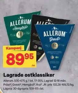 City Gross Allerum lagrade ostklassiker erbjuda