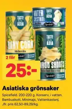 City Gross Spicefield asiatiska grönsaker erbjuda