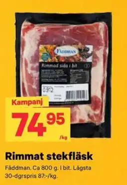 City Gross Faddman rimmat stekfläsk erbjuda