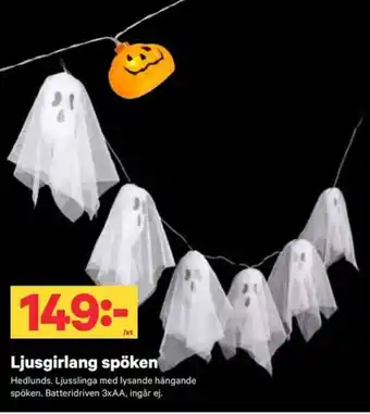 City Gross Hedlunds ljusgirang spöken erbjuda