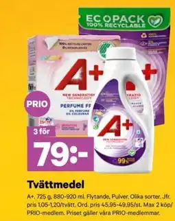 City Gross A+ Tvättmedel erbjuda