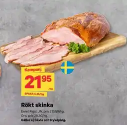 City Gross Ernst Rejäl rökt skinka erbjuda