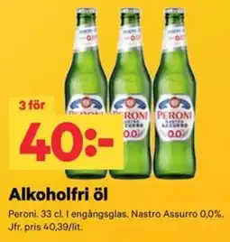 City Gross Peroni alkoholfri öl erbjuda