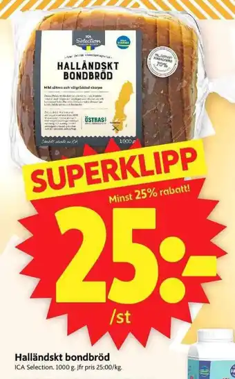 ICA Selection Halländskt bondbröd 1000g