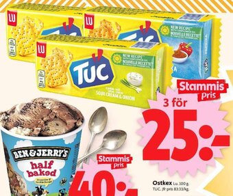 ICA Supermarket Lu Ostkex TUC 100g erbjuda