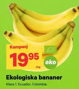 City Gross Ekologiska bananer erbjuda