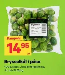 City Gross Brysselkål i påse erbjuda