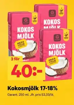 City Gross Kokosmjölk 17-18% erbjuda