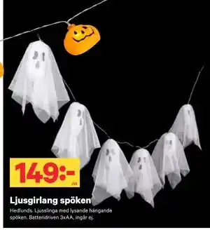 City Gross Ljusgirlang spöken erbjuda