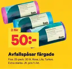 City Gross Avfallspåsar färgade erbjuda