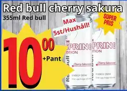 Supergrossen Red bull cherry sakura erbjuda