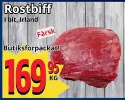 Supergrossen Rostbiff erbjuda