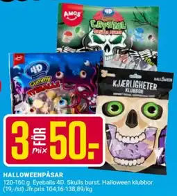 ÖoB Amos halloweenpåsar erbjuda
