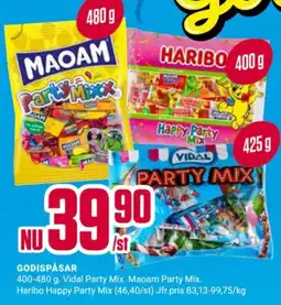 ÖoB Vidal Party Mix Maoam Party Mix Haribo Happy Party Mix erbjuda