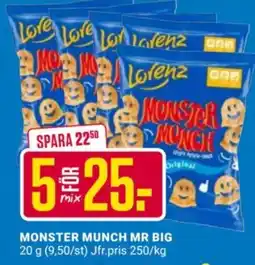 ÖoB Lorenz monster munch mr big erbjuda