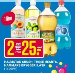 ÖoB Halmstad Crush, Three Hearts, Hammars Bryggeri Läsk erbjuda