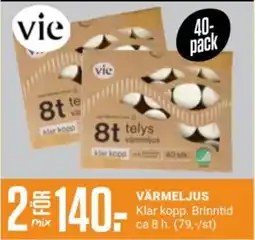 ÖoB vie värmeljus erbjuda