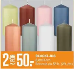 ÖoB Blockljus erbjuda